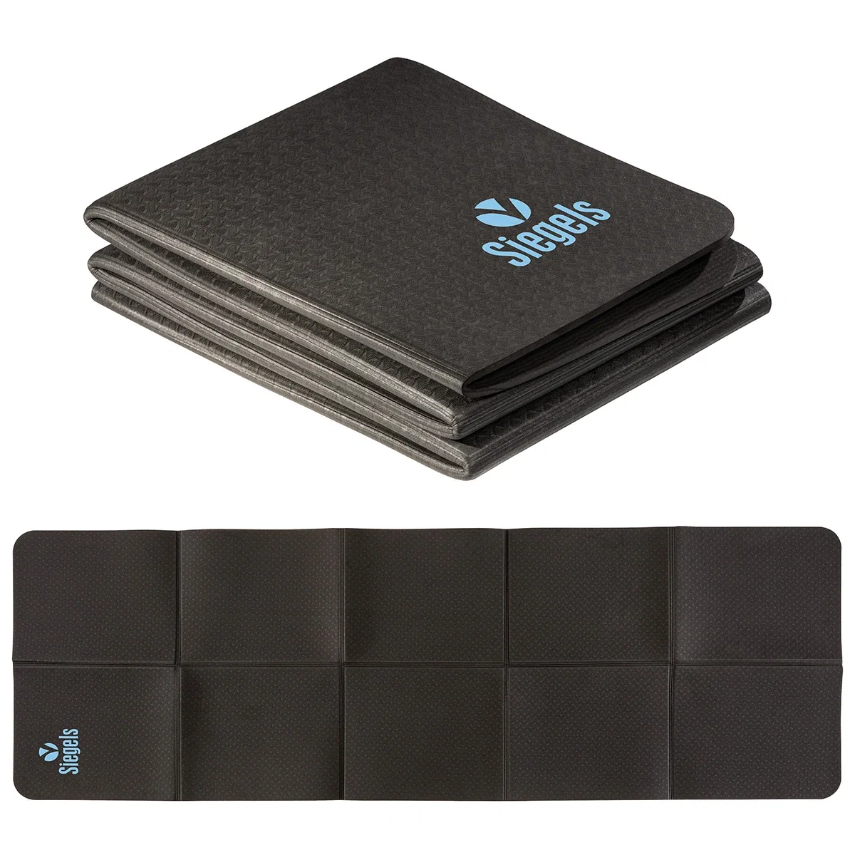 Serenity Foldable Yoga Mat, custom branded promotional yoga mat rolled front view
