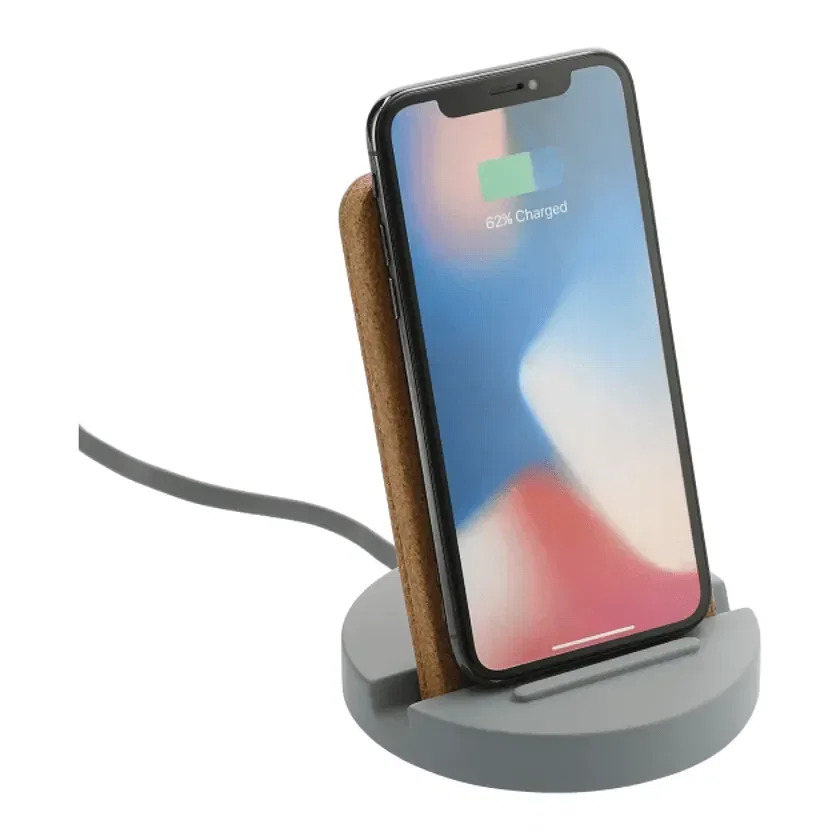 Custom Wireless Charging Stand with Phone Holder — view 2