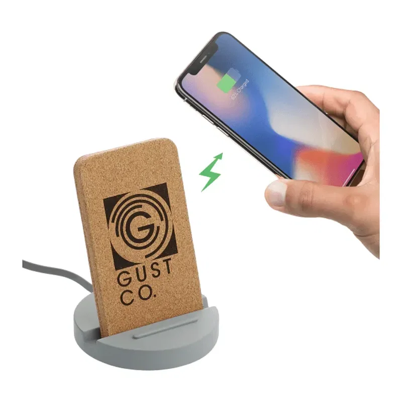 Custom Wireless Charging Stand with Phone Holder — view 9
