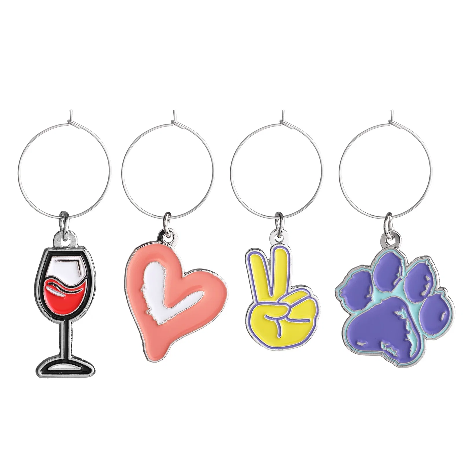 Set Of 4 Wine Charms — view 5
