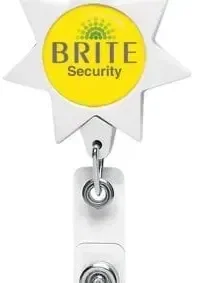 Customized Seven Point Star Badge Reel — view 5