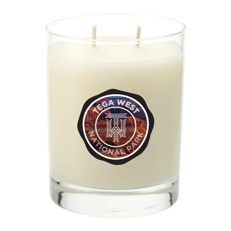 Custom Minted Lavender and Sage Glass Jar Candle - 11oz — view 1