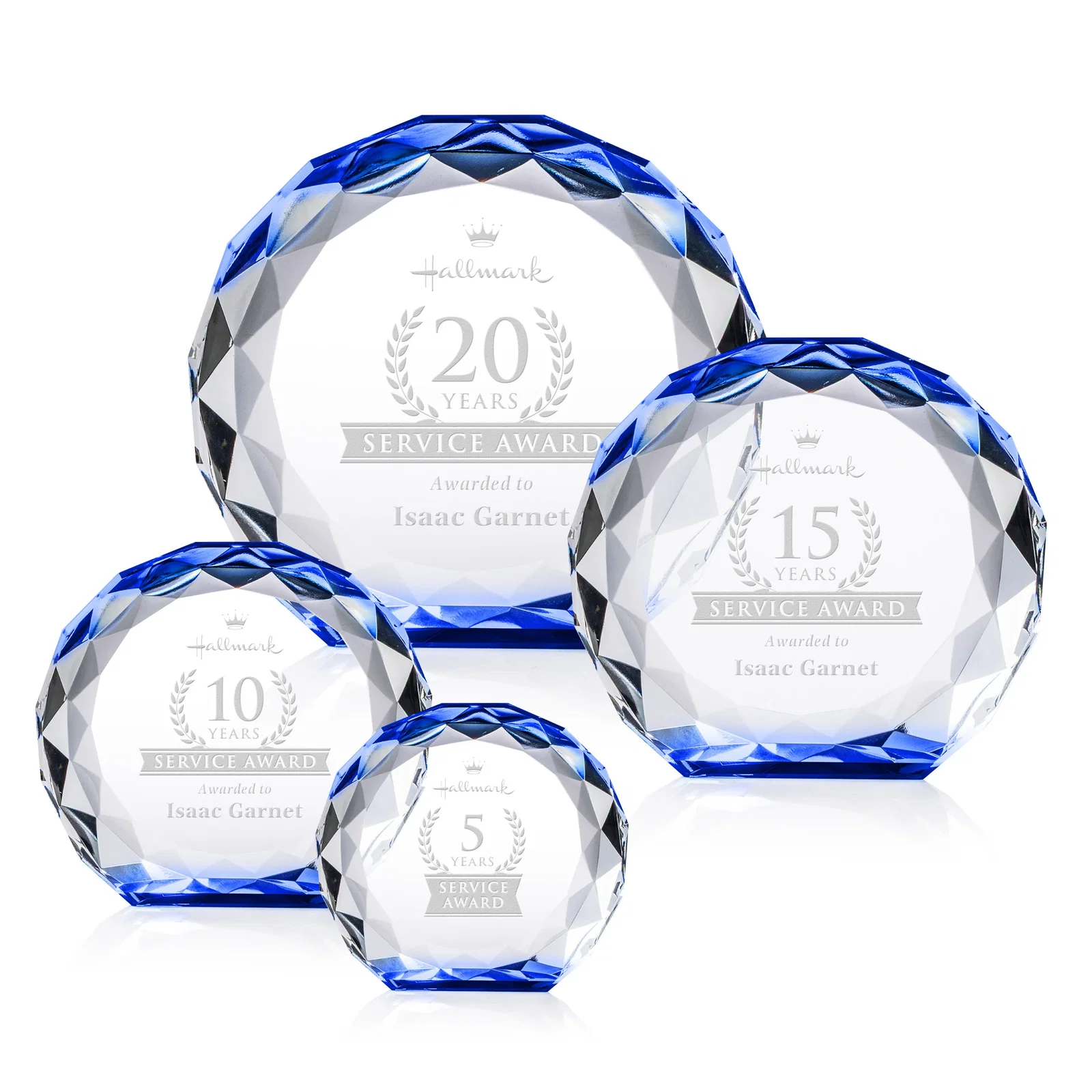 Custom Gem-Cut Optical Crystal Diamond Award for dealer and partner awards