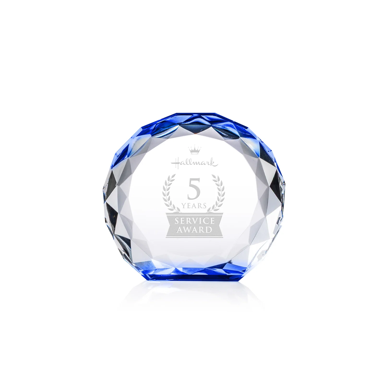 Custom Gem-Cut Optical Crystal Diamond Award for company anniversary events