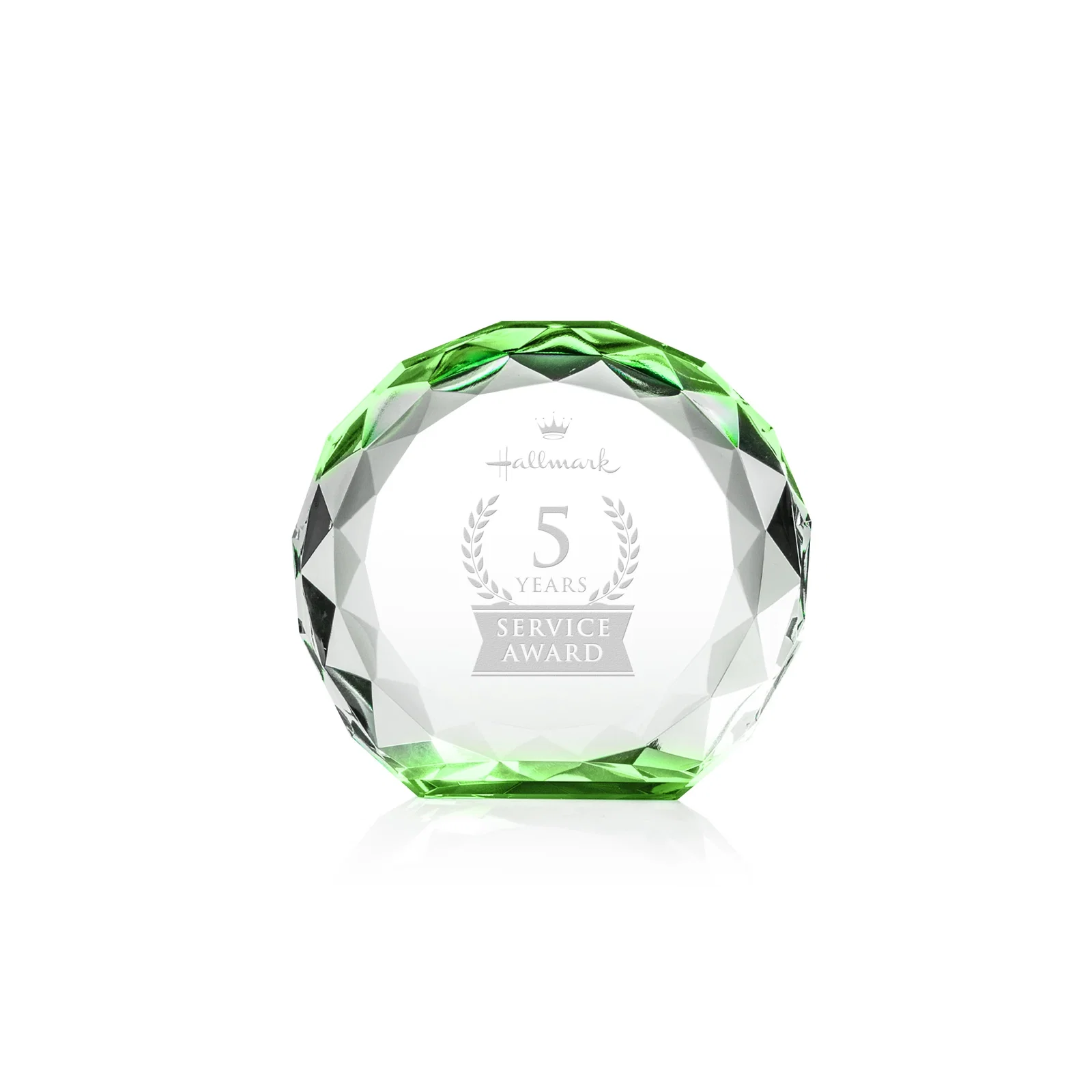 Personalized Gem-Cut Optical Crystal Diamond Award for team milestone celebrations