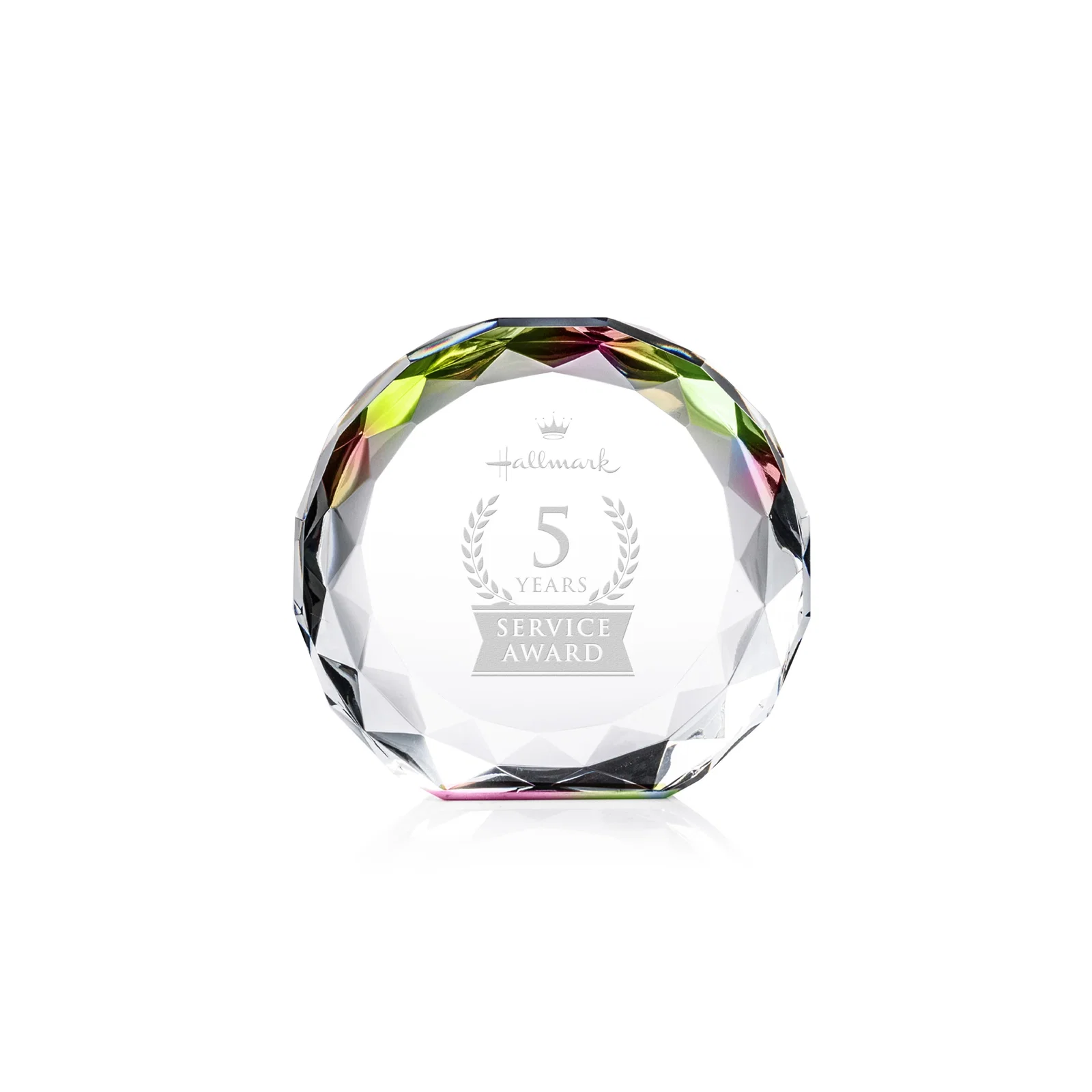 Personalized Gem-Cut Optical Crystal Diamond Award for dealer and partner awards