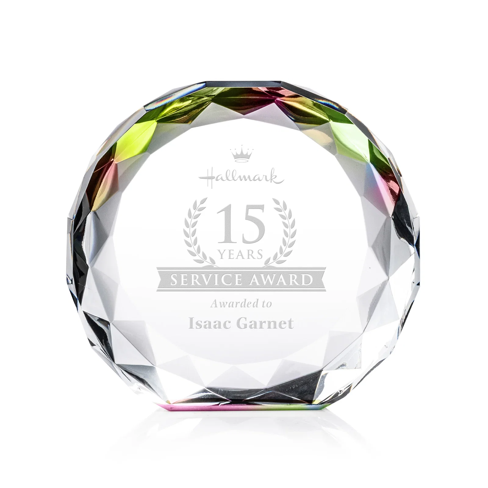 Promotional Gem-Cut Optical Crystal Diamond Award for employee recognition