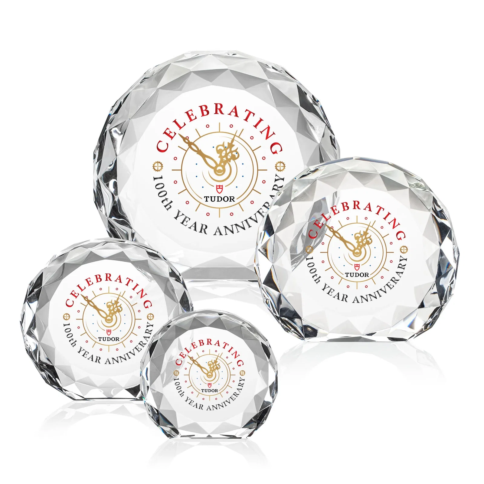 Custom Gem-Cut Optical Crystal Diamond Award for team milestone celebrations