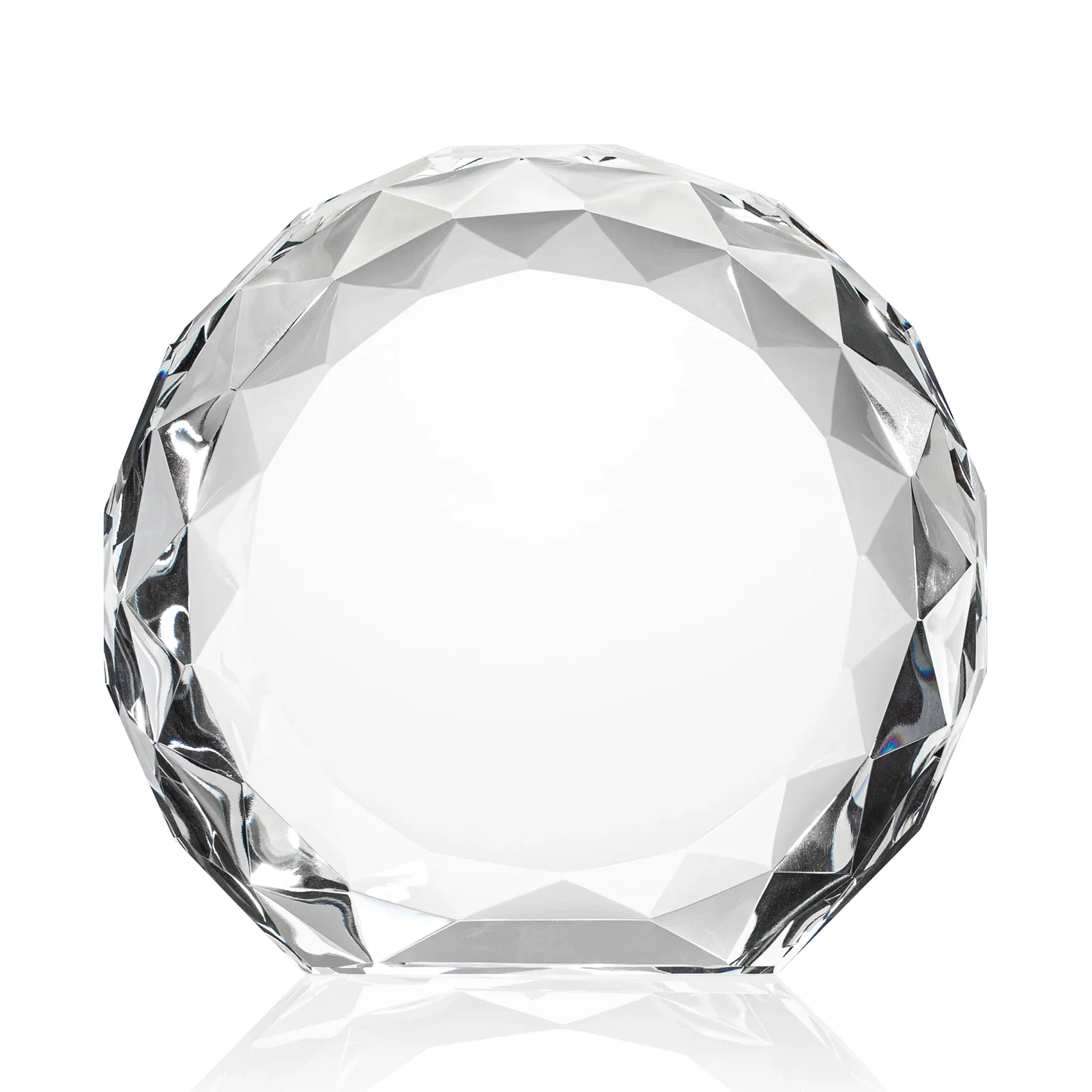 Custom printed Gem-Cut Optical Crystal Diamond Award for graduation ceremonies
