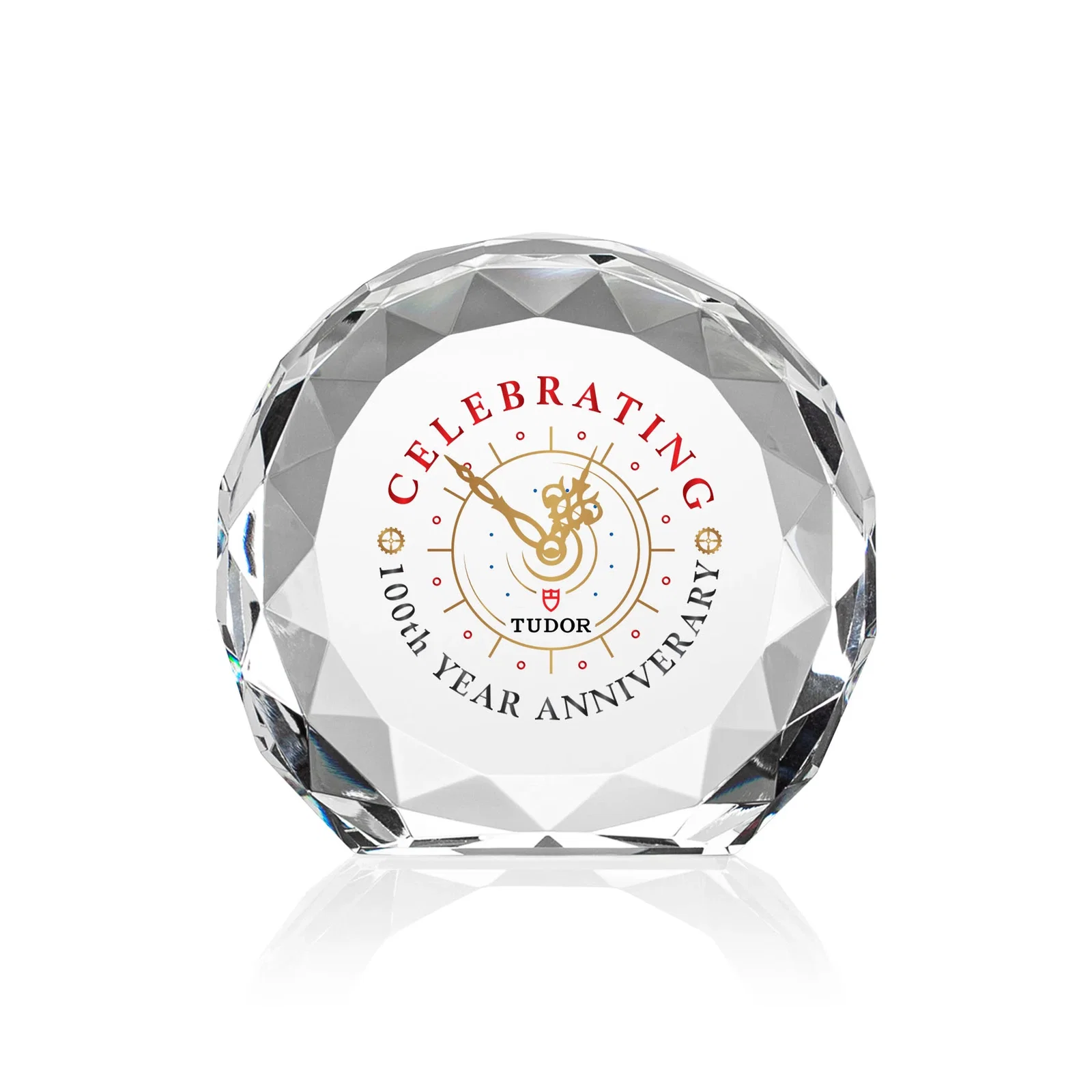 Custom Gem-Cut Optical Crystal Diamond Award for donor appreciation