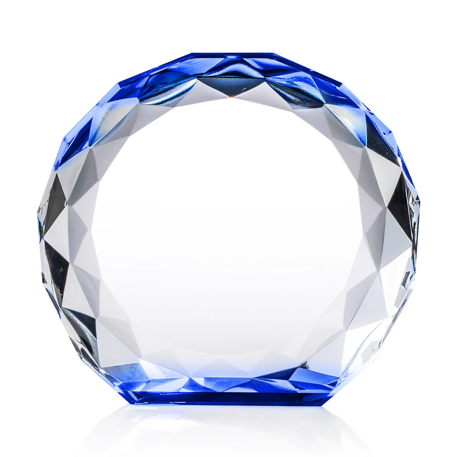 Custom printed Gem-Cut Optical Crystal Diamond Award for company anniversary events