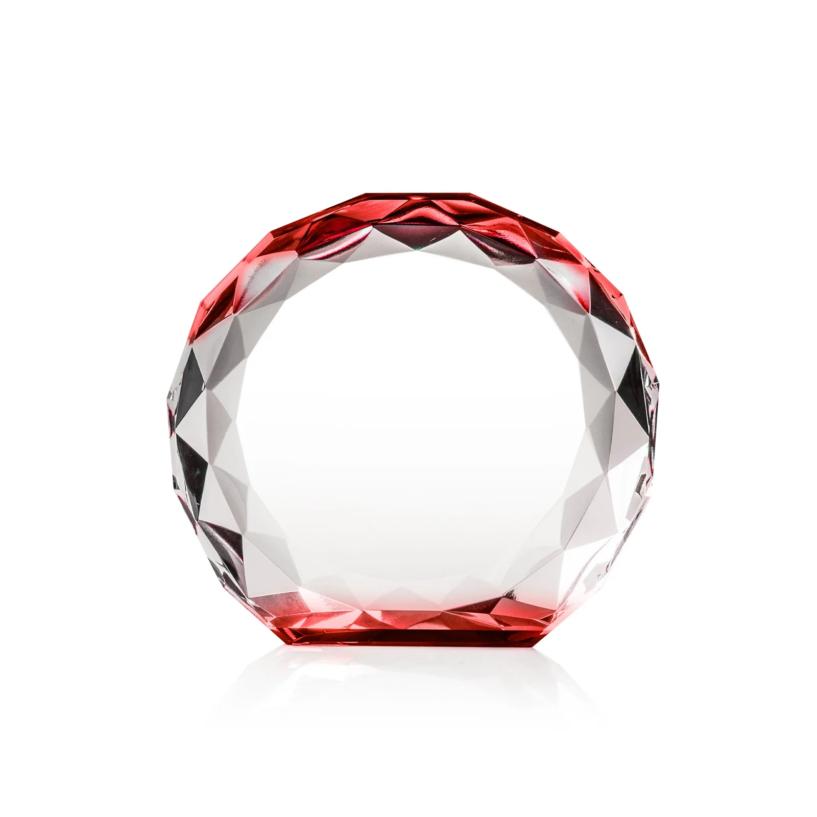 Customized Gem-Cut Optical Crystal Diamond Award for volunteer appreciation
