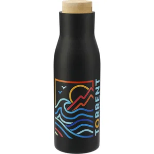 17 oz Shaco Copper Vac Bottle with FSC® 100% Bamboo Cap