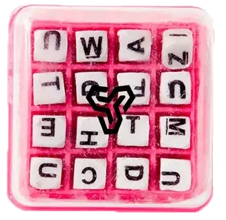 Imprinted Shake-A-Word Game — view 3