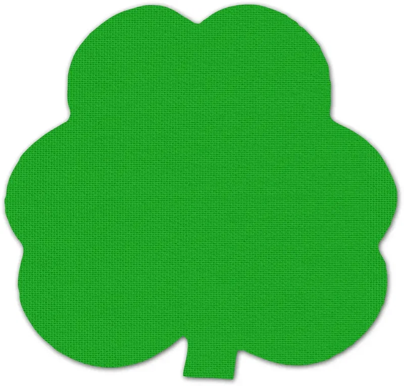 Shamrock Jar Opener. Clover-shaped rubber jar opener for St. Patrick's Day pub promotions, view 12