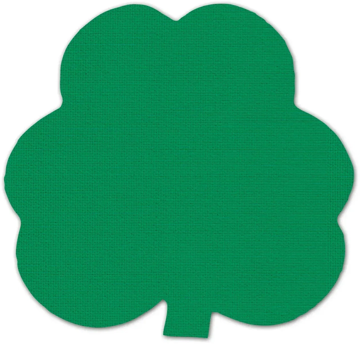 Shamrock Jar Opener. Clover-shaped rubber jar opener for St. Patrick's Day pub promotions, view 3
