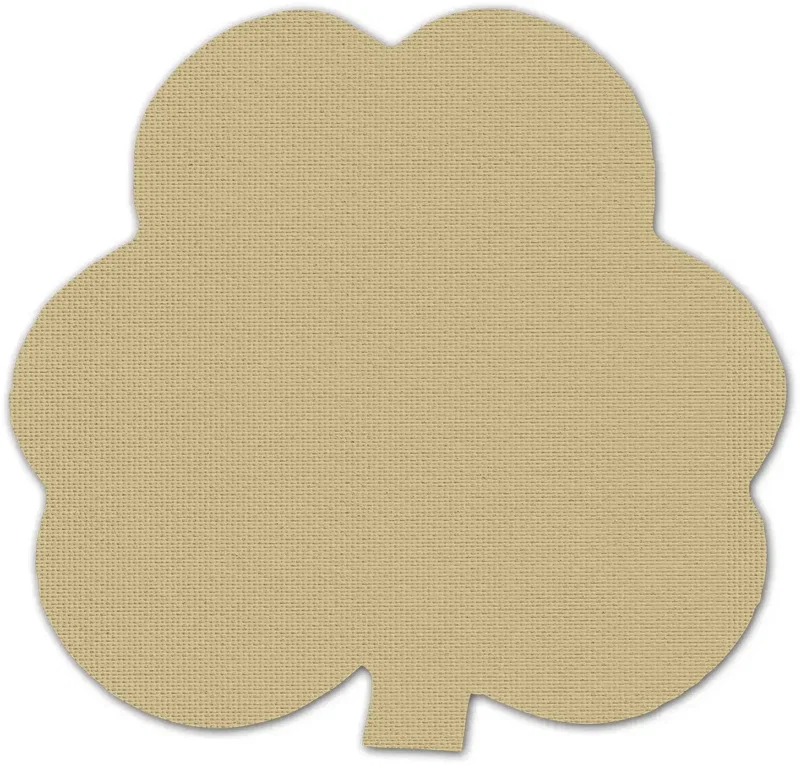 Shamrock Jar Opener. Clover-shaped rubber jar opener for St. Patrick's Day pub promotions, view 5