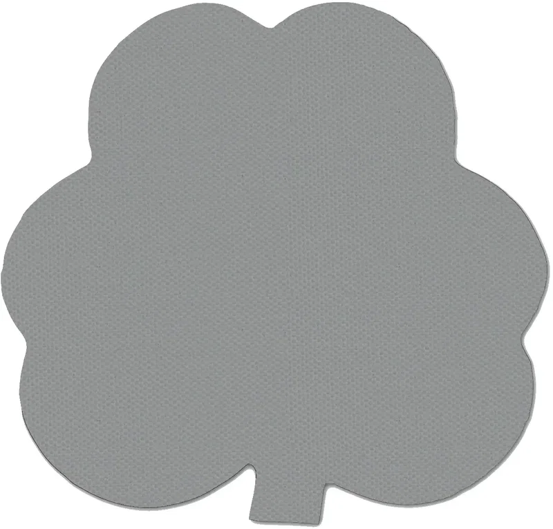 Shamrock Jar Opener. Clover-shaped rubber jar opener for St. Patrick's Day pub promotions, view 7