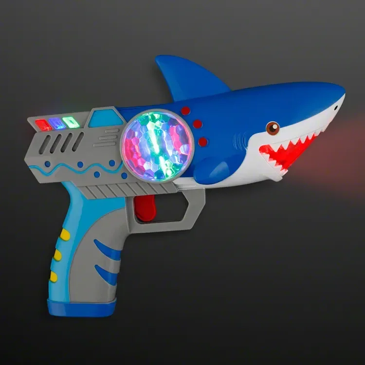 Shark Gun Spinning Light Toy — view 2