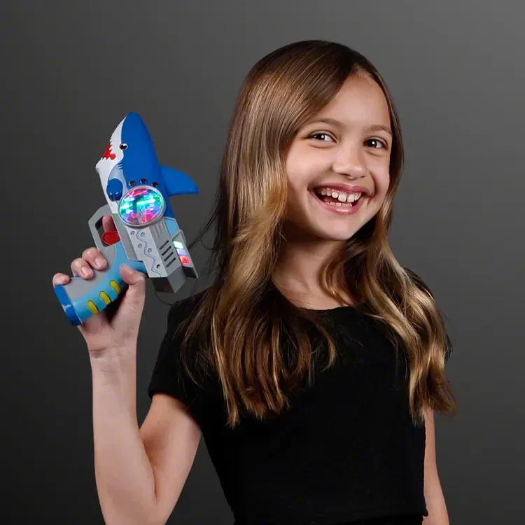 Shark Gun Spinning Light Toy — view 3