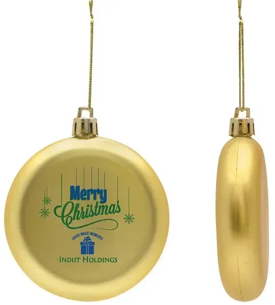 Shatter Resistant Flat Round Ornament — view 4