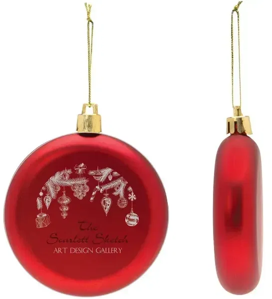 Shatter Resistant Flat Round Ornament — view 6