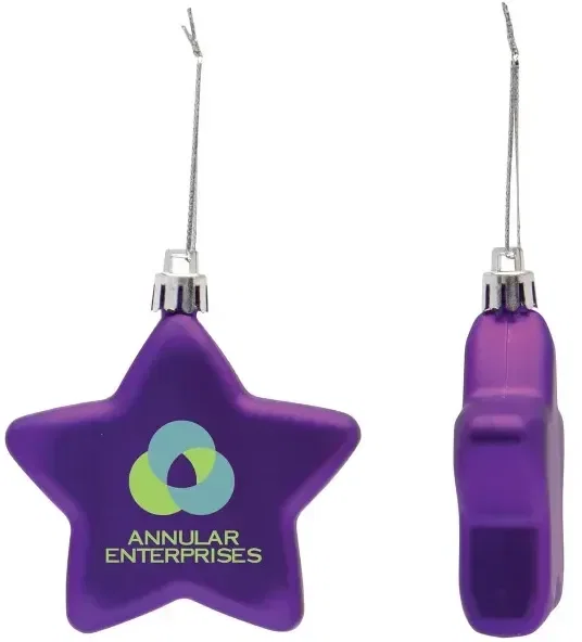 Shatter Resistant Flat Star Ornament — view 4