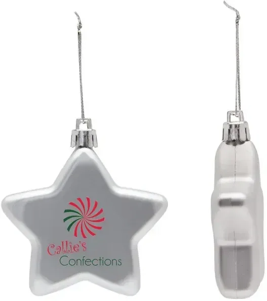 Shatter Resistant Flat Star Ornament — view 8