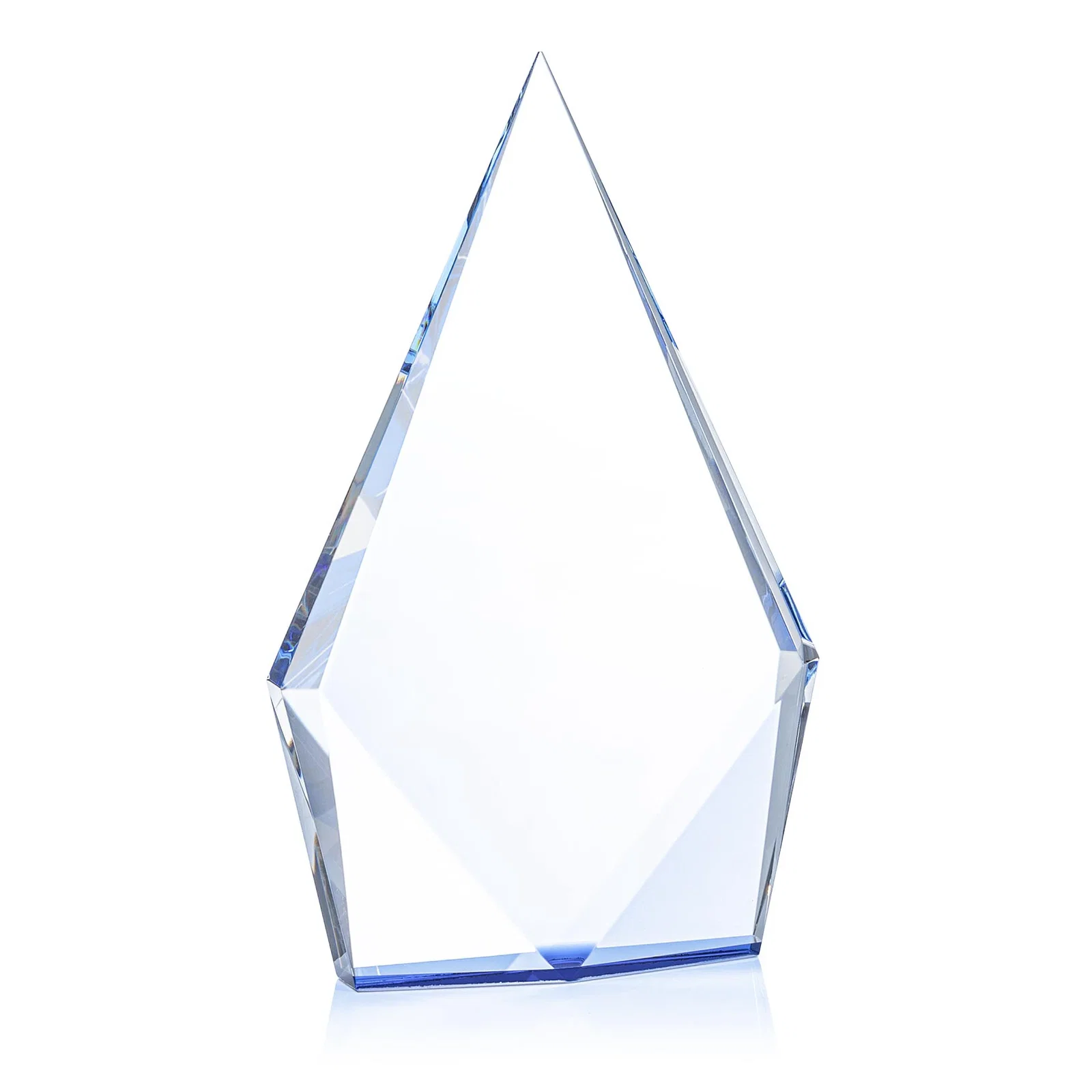 Promotional Optical Crystal Diamond Award With Elongated Peak for team milestone celebrations