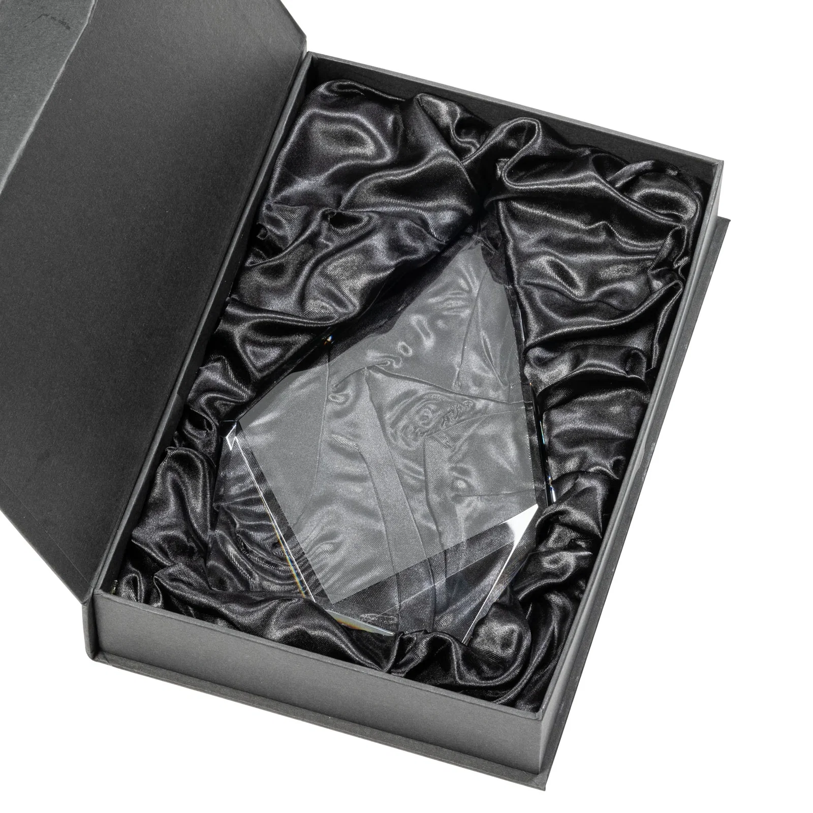 Custom Optical Crystal Diamond Award With Elongated Peak for team milestone celebrations