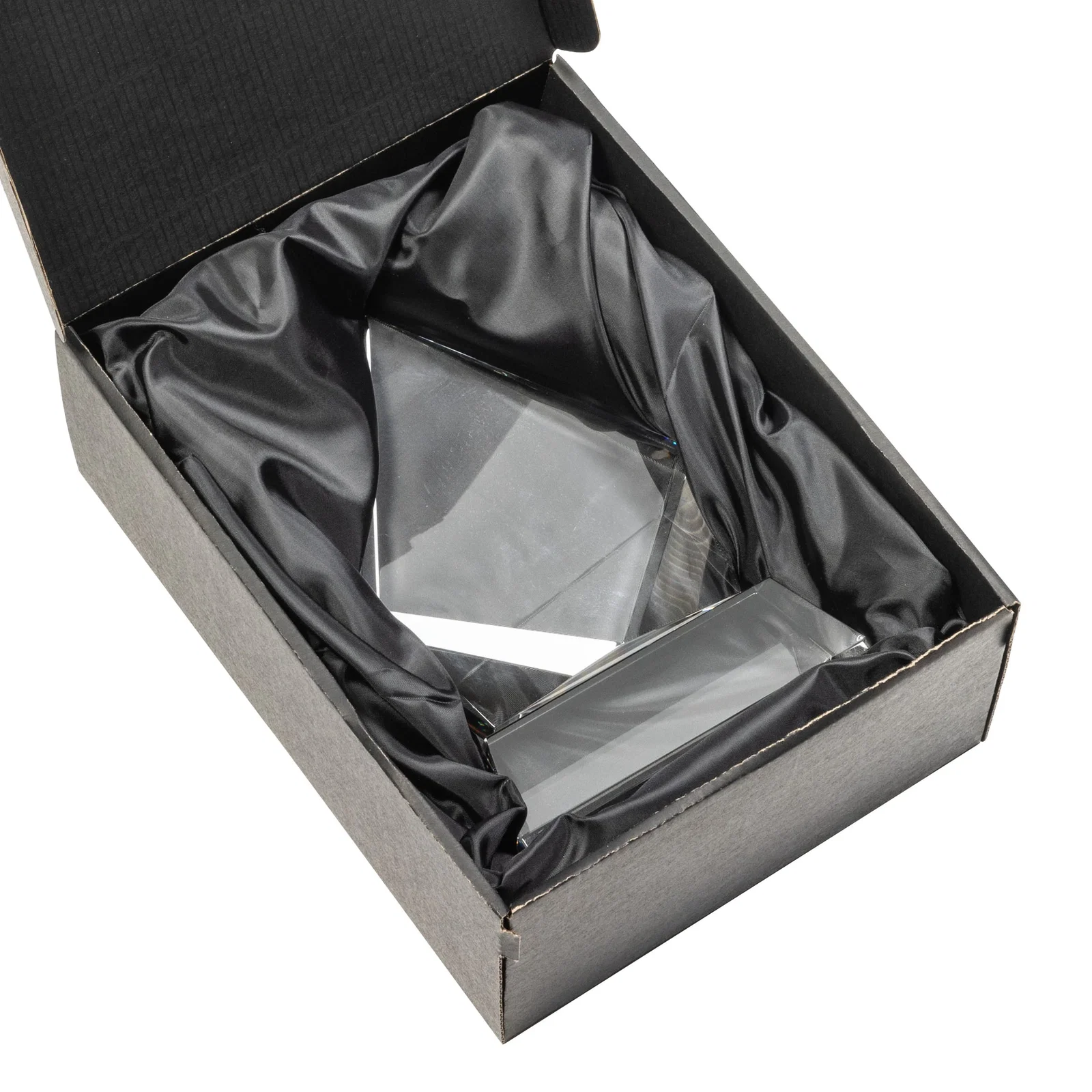 Custom Optical Crystal Diamond Award With an Elongated Peak for team milestone celebrations