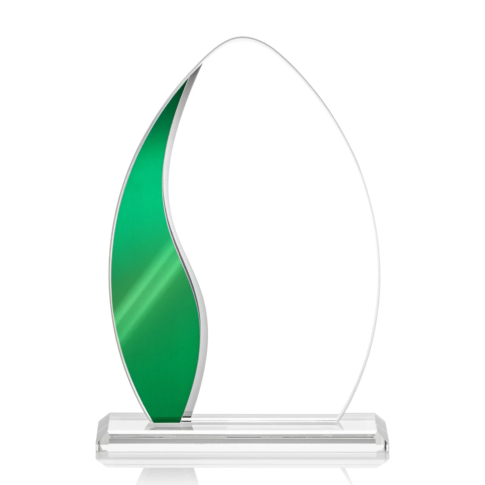 Promotional Starfire Crystal Arch Award with Side Accent and Mirror Back, awards for service anniversary gifts