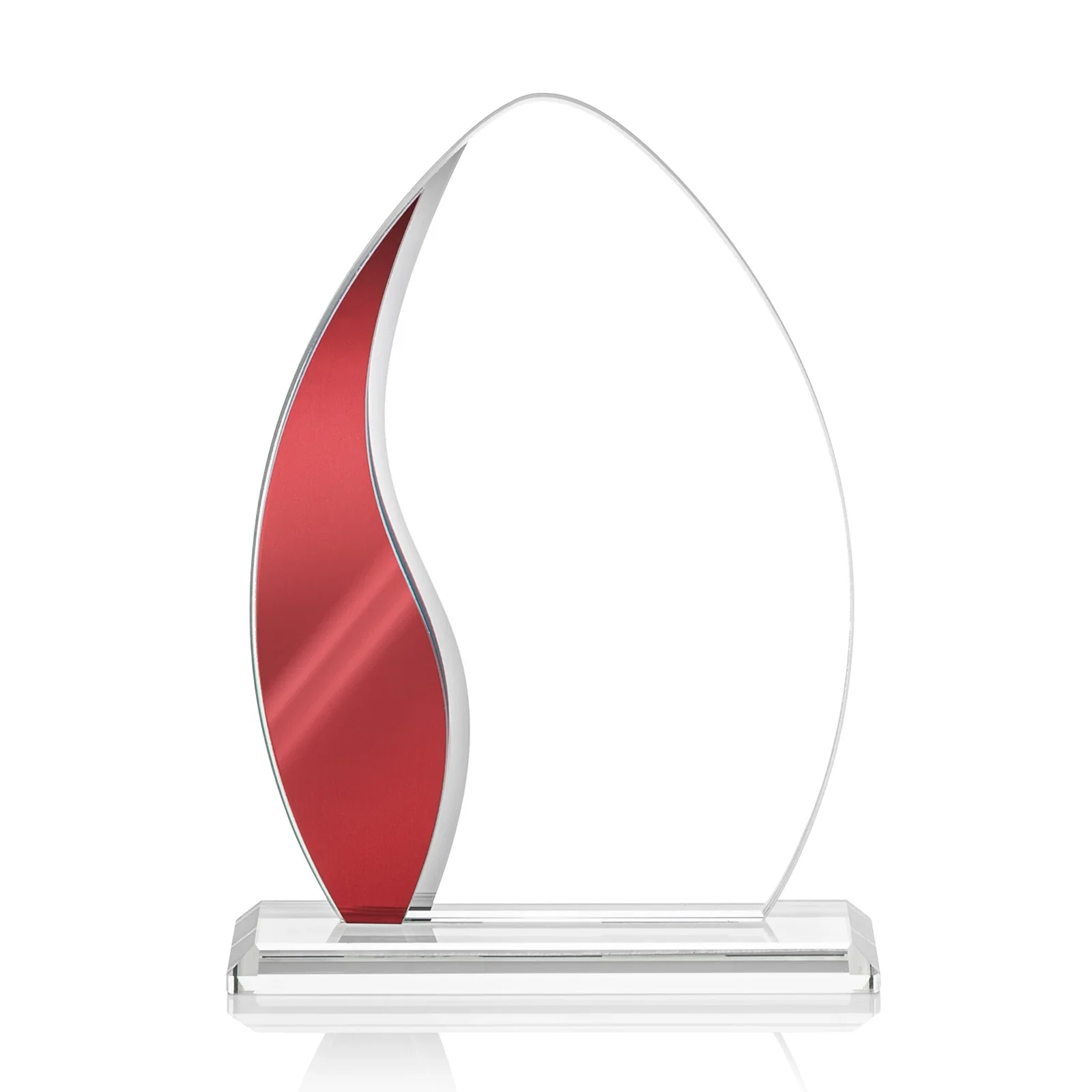 Promotional Starfire Crystal Arch Award with Side Accent and Mirror Back, awards for graduation ceremonies