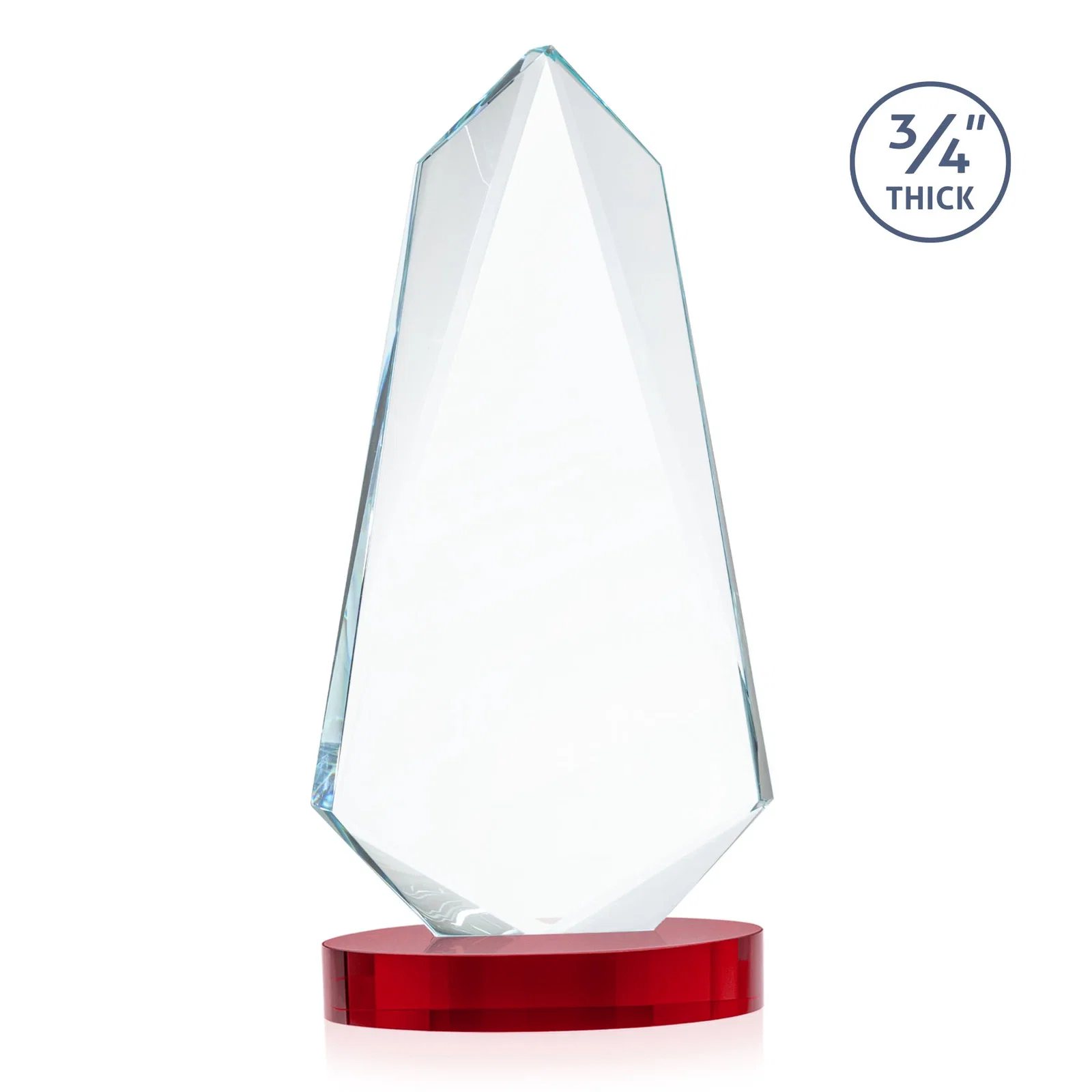 Custom Starfire Crystal Arrow Award with Deep Bevels, awards, with your logo for safety achievement programs
