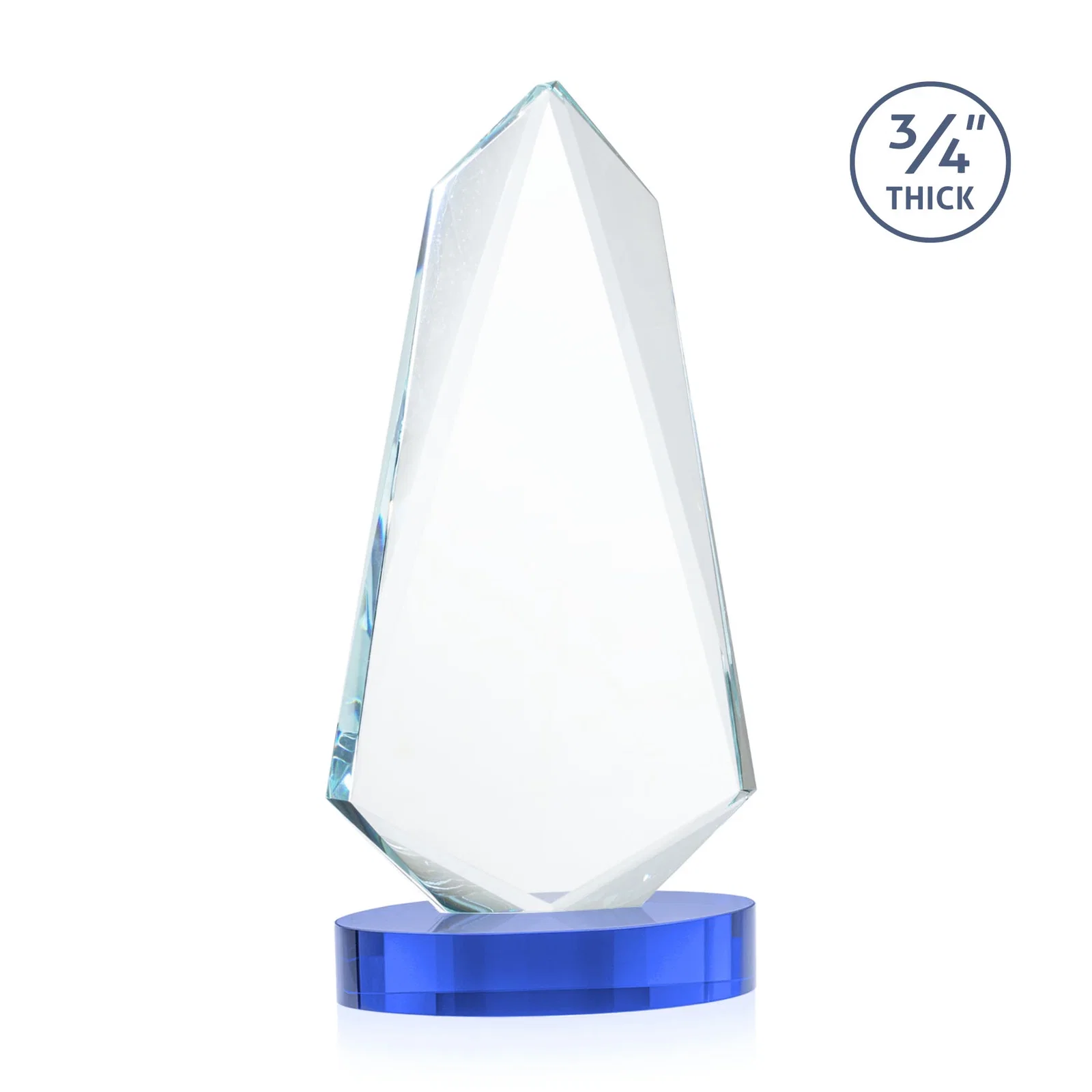 Custom Starfire Crystal Arrow Award with Deep Bevels, awards, with your logo for dealer and partner awards