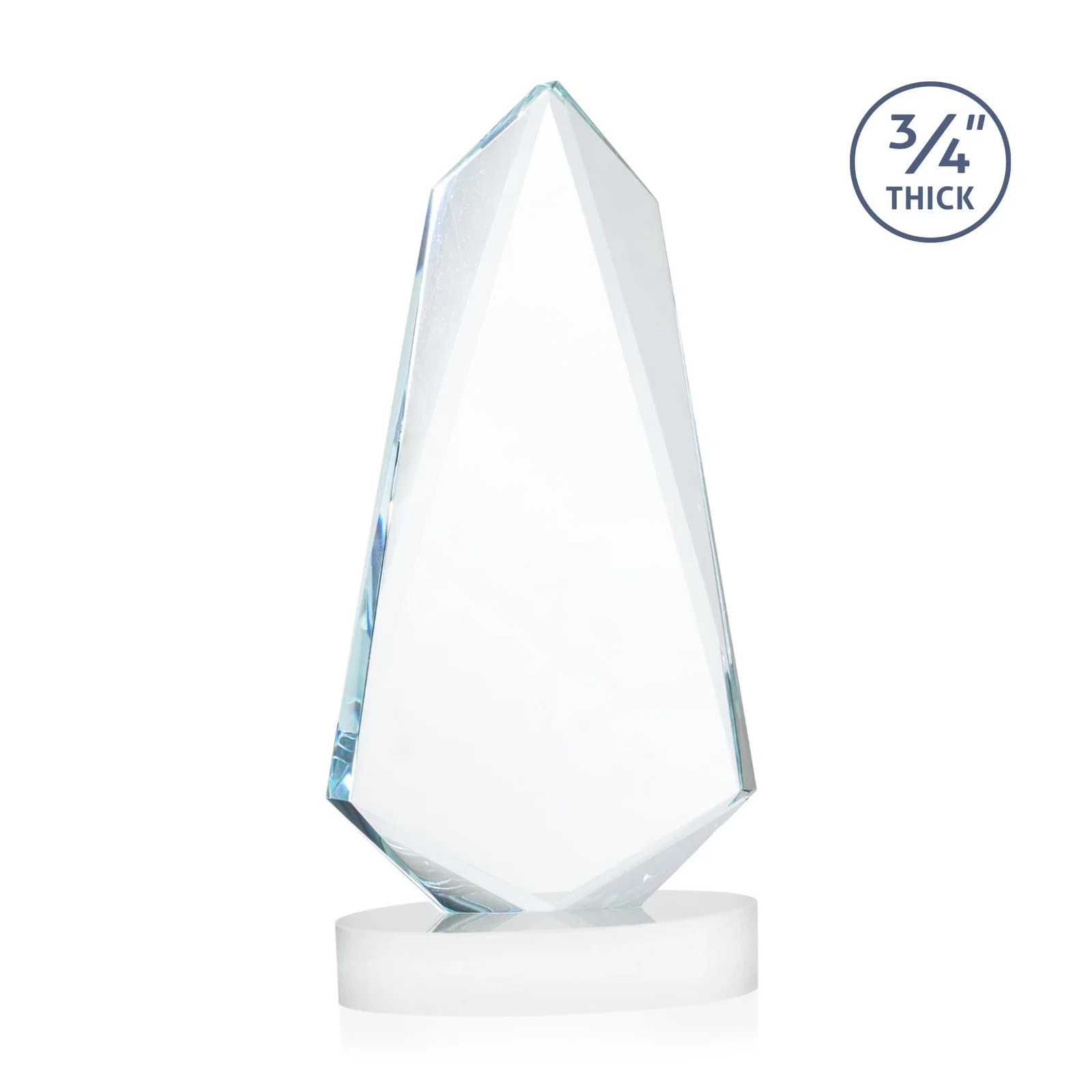Personalized Starfire Crystal Arrow Award with Deep Bevels, awards, with your logo for corporate award ceremonies