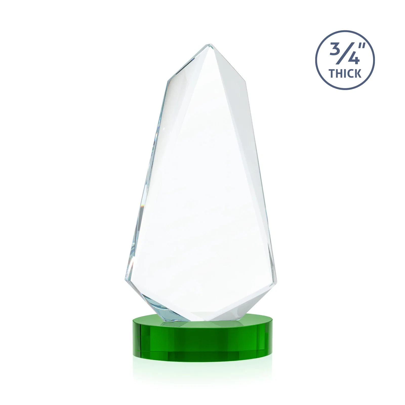 Custom Starfire Crystal Arrow Award with Deep Bevels, awards, with your logo for sales achievement awards