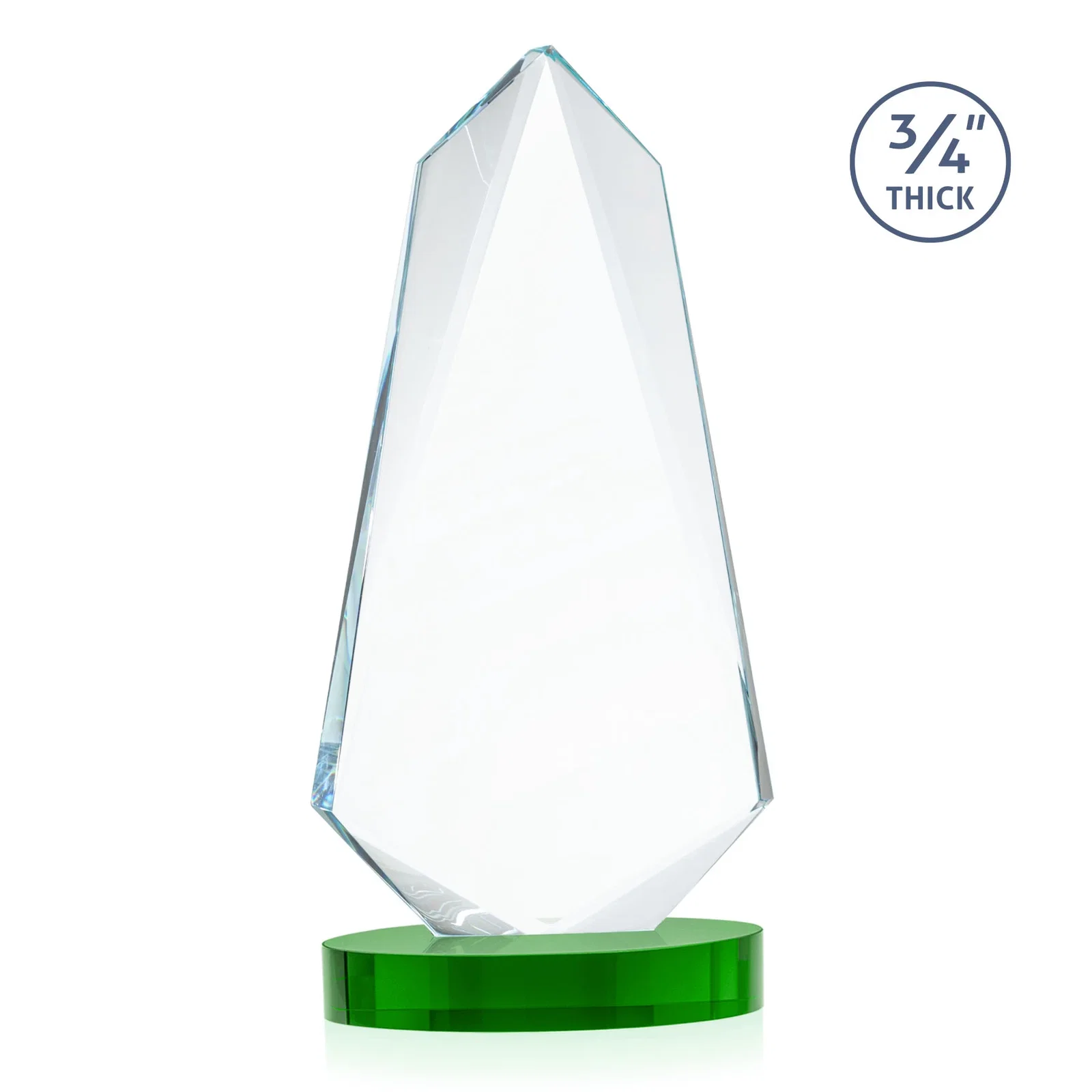 Custom Starfire Crystal Arrow Award with Deep Bevels, awards, with your logo for team milestone celebrations