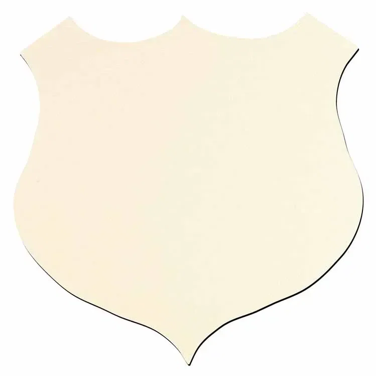 Shield Jar Opener. Shield-shaped natural rubber jar opener for law enforcement and security giveaways, view 13