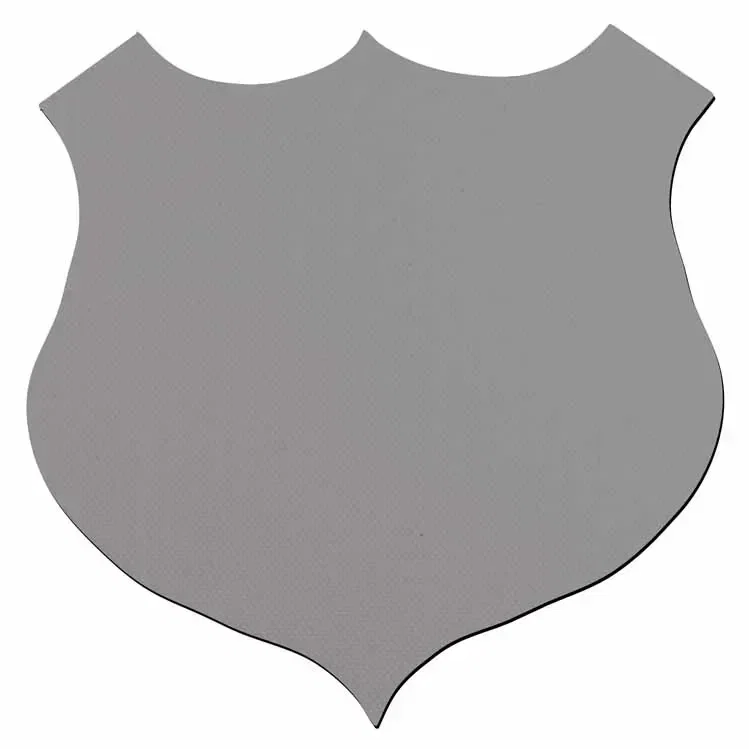 Shield Jar Opener. Shield-shaped natural rubber jar opener for law enforcement and security giveaways, view 3