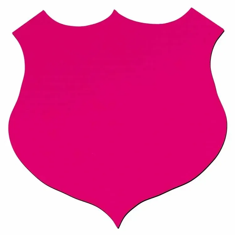 Shield Jar Opener. Shield-shaped natural rubber jar opener for law enforcement and security giveaways, view 4