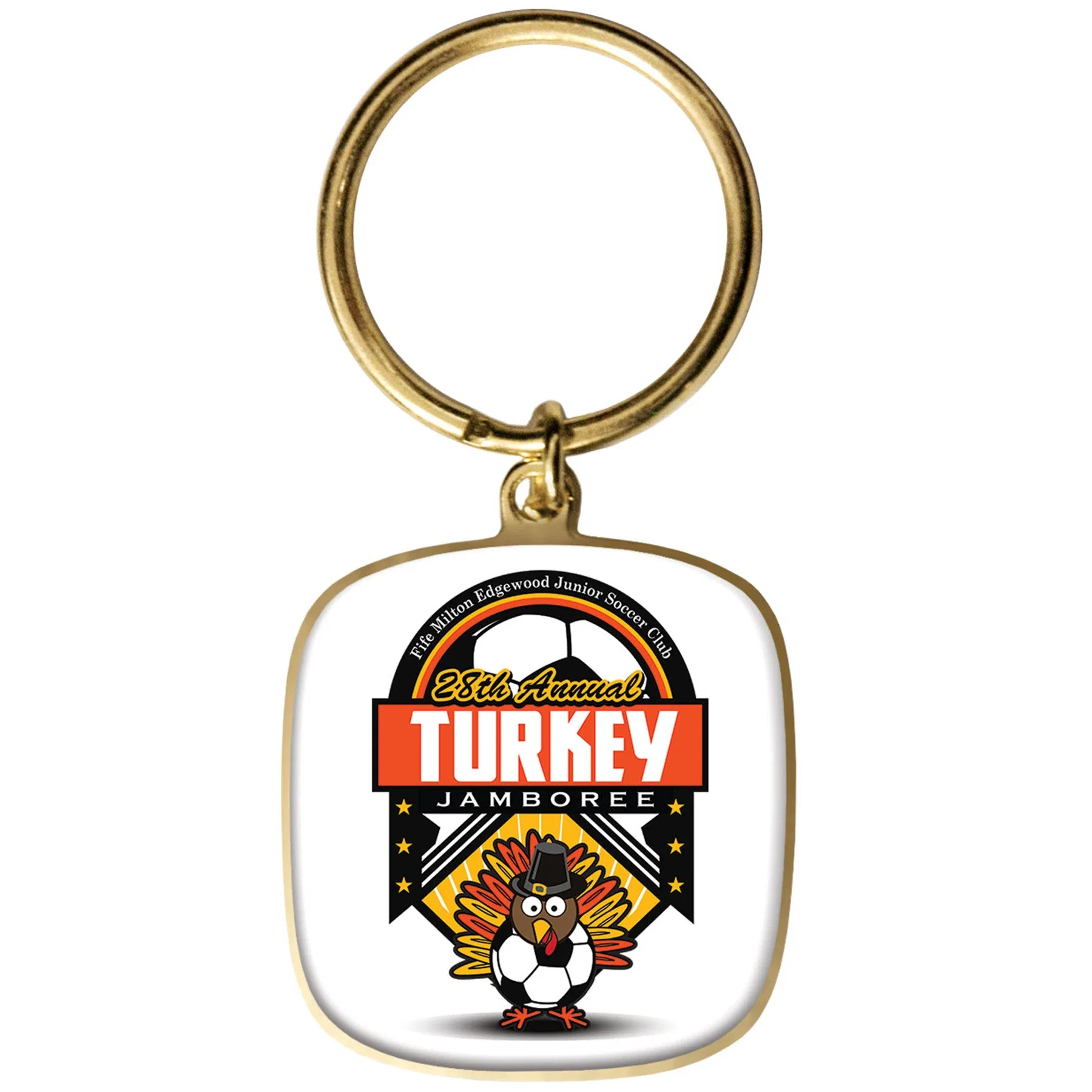 Digistock Keychains 1 3 8 Dia In Shiny Gold