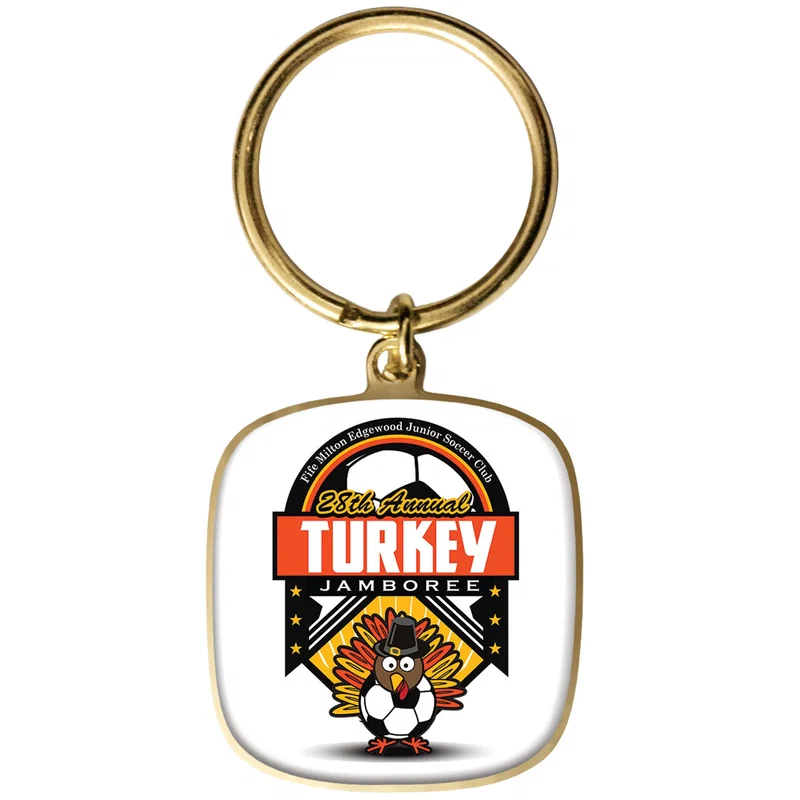 Digistock Keychains 1 3 8 Dia In Shiny Gold
