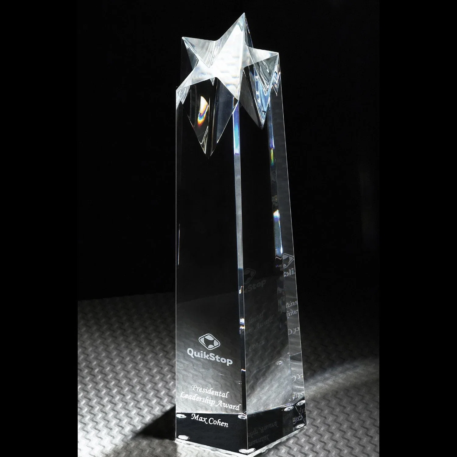 Shooting Star Large Optically Perfect Award — Clear — view 2