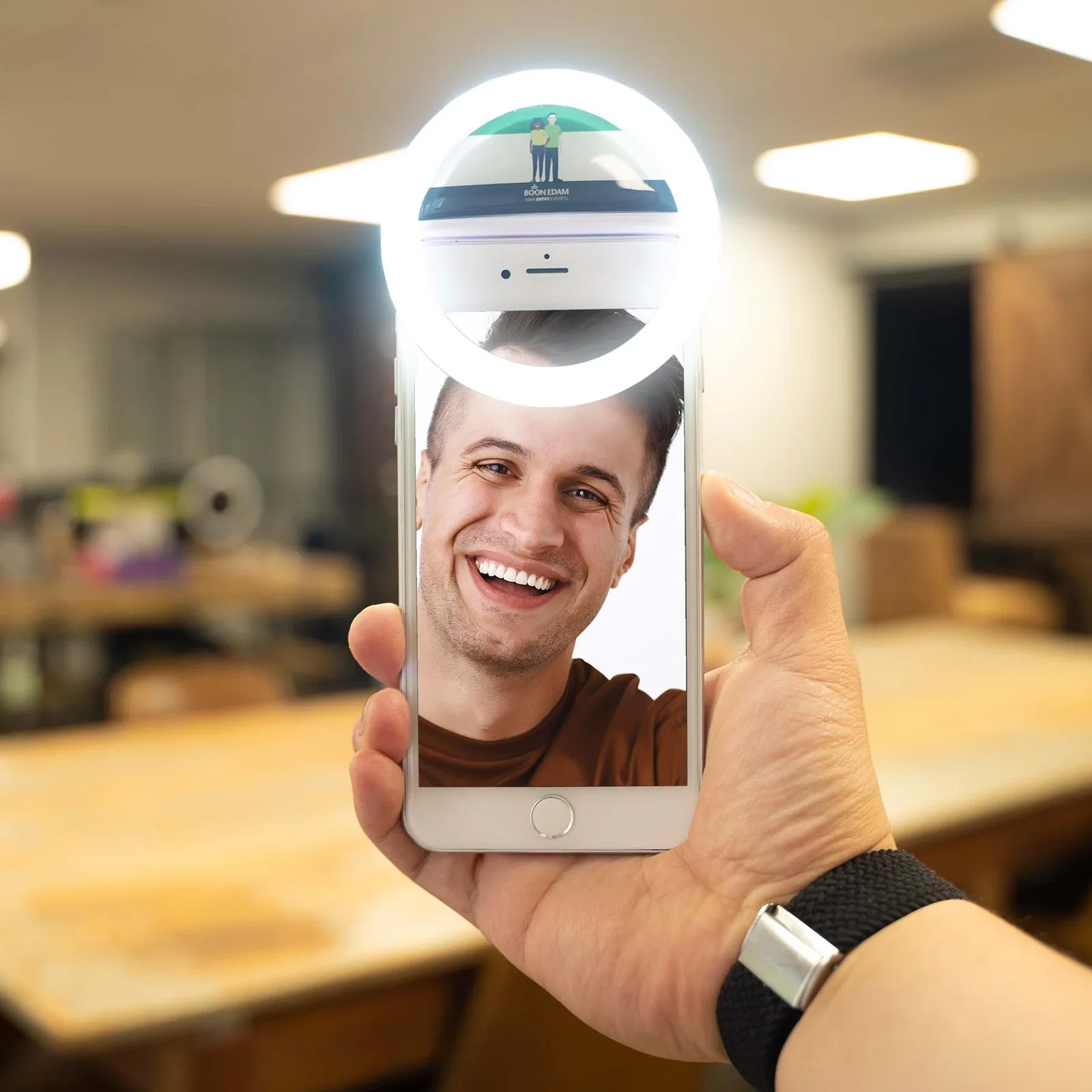 ShowTime Selfie Cell Phone Light held in hand