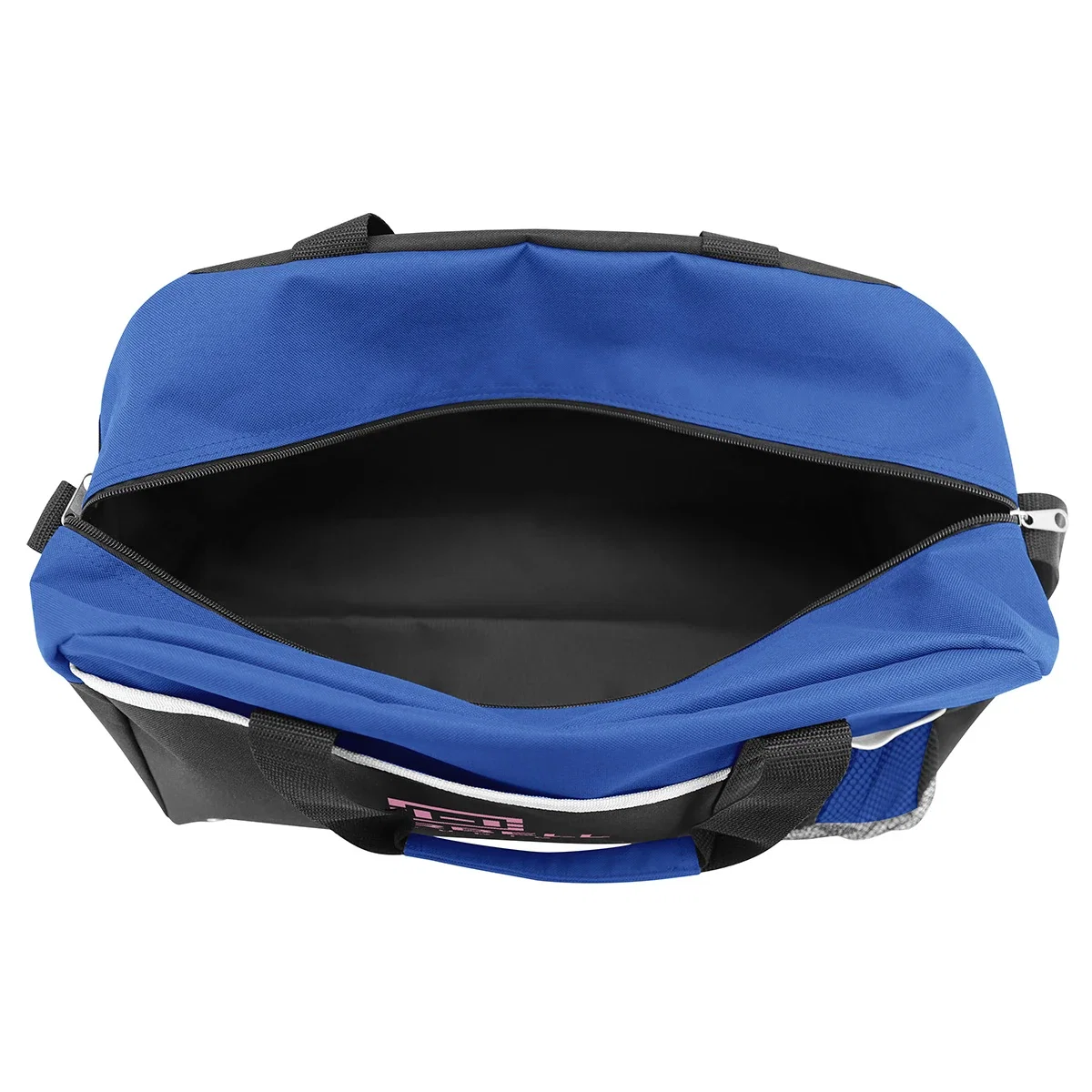 Promotional Sideline Polyester Duffel Bag packed for a weekend trip, lifestyle shot