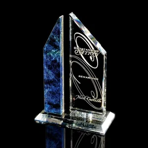 Boiled-Glass Art Award, Pot-Fused, Hand-Cut and Polished