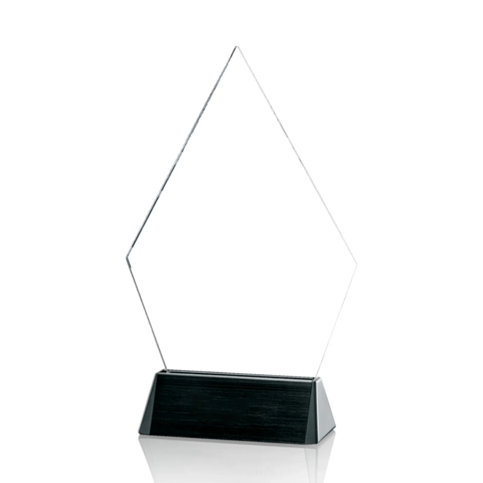 Custom Starfire Crystal Diamond Award With Dual Engraving Spots for graduation ceremonies