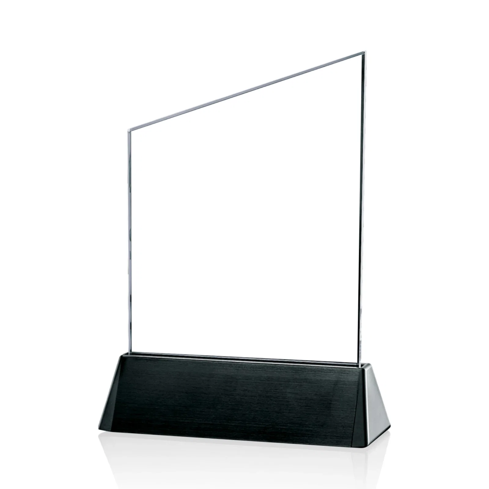 Custom Starfire Crystal Summit Award on Rosewood Base for graduation ceremonies