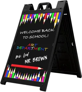 Signicade Deluxe A-frame Imprinted Chalkboard Kit (Single-Sided)
